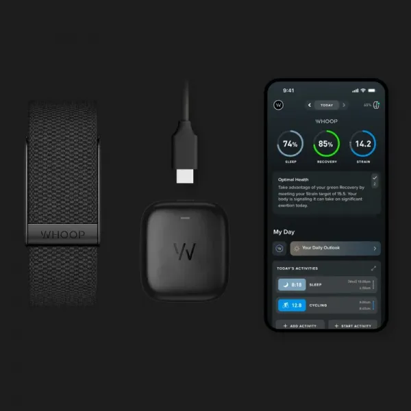 Фітнес-браслет WHOOP 4.0 One Onyx SuperKnit 12-Month Membership (973-003-000)