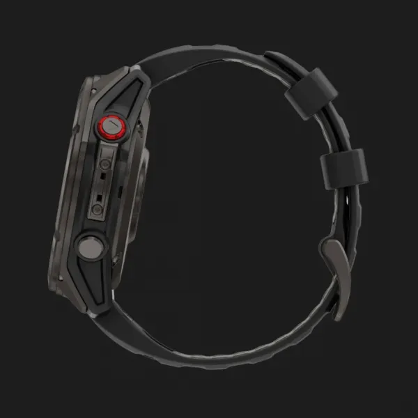 Garmin Fenix 8 Pro 47mm AMOLED Sapphire Carbon Gray DLC Titanium with Black/Pebble Gray Silicone Band
