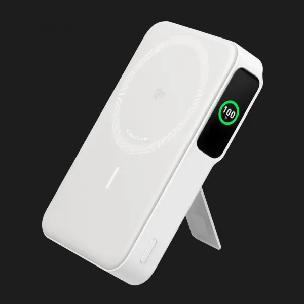 Зарядний пристрій Power Bank ANKER MagGo 10000 mAh Qi2 15W + USB-C PD 27W (Shell White)