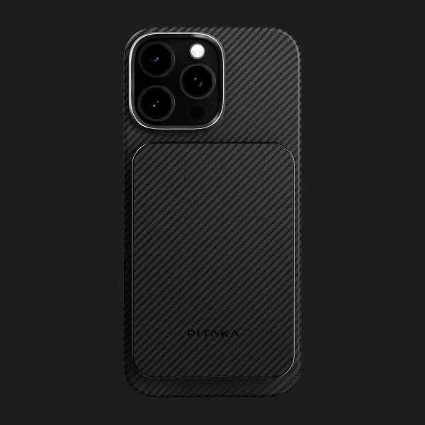Зарядний пристрій Power Bank Pitaka Aramid Fiber Magnetic Qi2 (5000mAh) (Twill Black/Gray)
