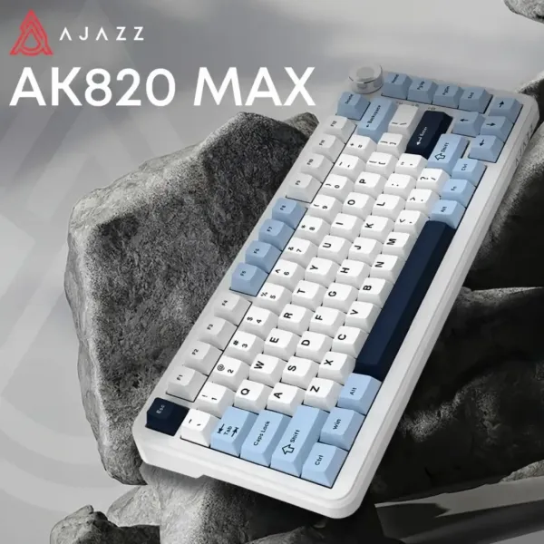Клавіатура ігрова Ajazz (White) (AK820MAX-DD-BWD) (UA)